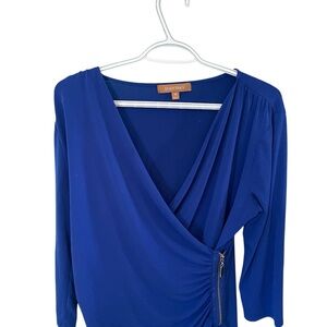 ELLEN TRACY  Royal Blue Blouse